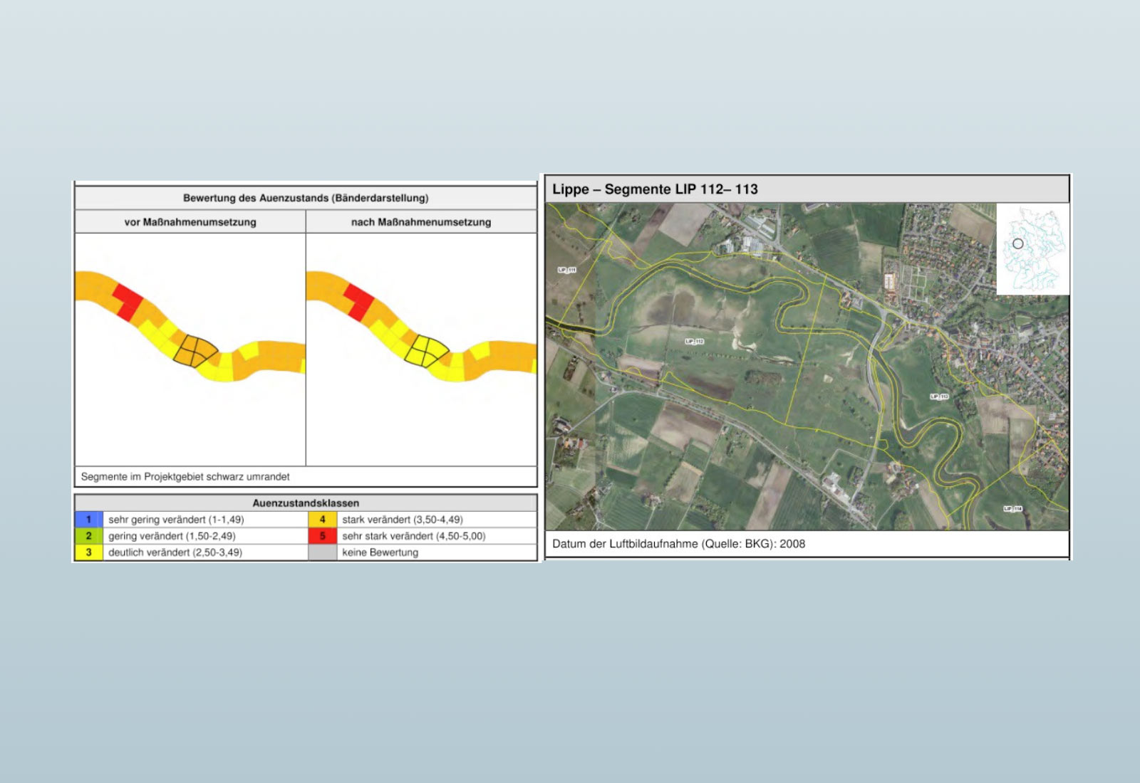 Erfassung von Maßnahmen zur Wiederherstellung von Überschwemmungsflächen und zur Auenrenaturierung – bundesweite Übersicht